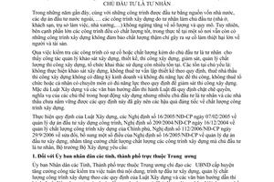 Chỉ thị 13/2006/CT-BXD tăng cường quản lý chất lượng công trình xây dựng chủ đầu tư tư nhân