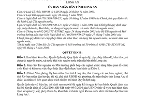 Quyết định 61/2006/QĐ-UBND  quản lý, cấp phép thăm dò, khai thác