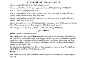Quyết định 3779/2006/QĐ-UBND Đơn giá xây dựng công trình - Phần khảo sát xây