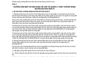 Thông tư 05/2006/TT-BXD thi hành Luật Nhà ở hướng dẫn thực hiện 90/2006/NĐ-CP