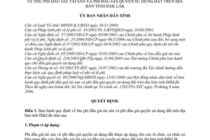 Quyết định 47/2006/QĐ-UBND thu phí đấu giá tài sản và phí đấu giá quyền sử dụng