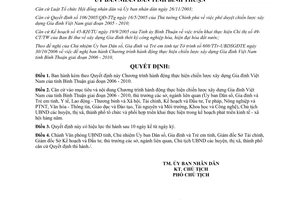 Quyết định 85/2006/QĐ-UBND chiến lược xây dựng Gia đình Việt Nam Bình Thuận 2006 2010