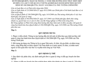 Thông tư 99/2006/TT-BNN hướng dẫn thực hiện Quy chế quản lý rừng &NBSP ban hành kèm 186/2006/QĐ-TTG