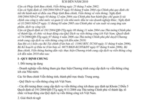 Thông tư 05/2006/TT-BBCVT hướng dẫn thực hiện Chương trình cung cấp dịch vụ viễn thông công ích đến năm 2010