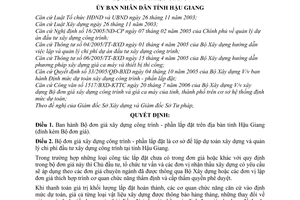 Quyết định 42/2006/QĐ-UBND Bộ đơn giá xây dựng công trình - phần lắp đặt
