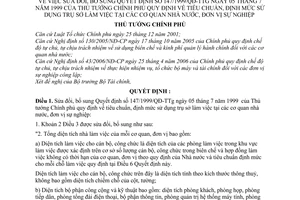 Quyết định 260/2006/QĐ-TTg tiêu chuẩn, định mức sử dụng trụ sở làm việc tại cơ quan nhà nước, đơn vị sự nghiệp