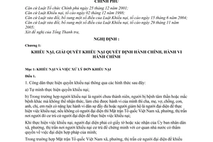 Nghị định 136/2006/NĐ-CP hướng dẫn thi hành luật Khiếu nại, tố cáo và các Luật bổ sung Luật Khiếu nại, tố cáo