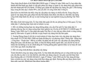 Chỉ thị 07/2006/CT-UBND tăng cường quản lý xây dựng địa bàn Quận Tân Phú