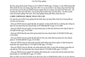 Công văn 6780/BCN-NLDK hướng dẫn điều chỉnh dự toán xây dựng chuyên ngành điện