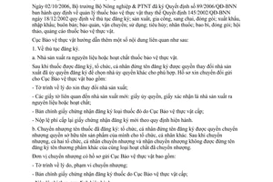 Công văn 1646BVTV hướng dẫn Quyết định 89/2006/QĐ-BNN  quản lý thuốc bảo vệ thực vật