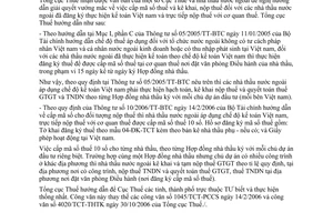 Công văn 4926/TCT-ĐTNN cấp mã số thuế cho nhà thầu nước ngoài