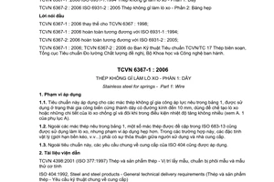 Tiêu chuẩn Việt Nam TCVN 6367-1:2006 (ISO 6931-1 : 1994) về Thép không gỉ làm lò xo - Phần 1: Dây do Bộ Khoa học và Công nghệ ban hành