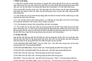 Tiêu chuẩn ngành 10TCN 860:2006 về thức ăn chăn nuôi - độ dao động phân tích cho phép đối với các chỉ tiêu chất lượng do Bộ Nông nghiệp và Phát triển nông thôn ban hành