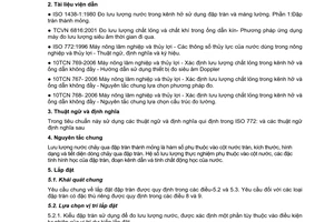 Tiêu chuẩn ngành 10TCN 922:2006 về máy nông lâm nghiệp và thuỷ lợi - Đo lưu lượng nước trong kênh hở bằng đập tràn thành mỏng và máng lường venturi - Phần 1(a): Đập tràn thành mỏng do Bộ Nông nghiệp và Phát triển nông thôn ban hành