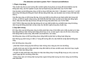 Tiêu chuẩn Việt Nam TCVN 7568-1:2006 về hệ thống báo cháy - Phần 1: Quy định chung và định nghĩa do Bộ Khoa học và Công nghệ ban hành