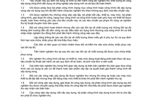 Tiêu chuẩn xây dựng Việt Nam TCXDVN 371: 2006 về nghiệm thu chất lượng thi công công trình xây dựng do Bộ Xây dựng ban hành