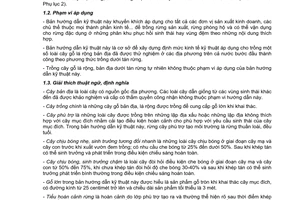 Tiêu chuẩn ngành 04TCN 126:2006 về hướng dẫn kỹ thuật trồng cây gỗ lá rộng dưới tán rừng trồng để cung cấp gỗ lớn do Bộ Nông nghiệp và Phát triển nông thôn ban hành