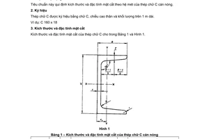 Tiêu chuẩn Việt Nam TCVN 7571-11:2006 (ISO 657-11 : 1980) về thép hình cán nóng - Phần 11:Thép chữ C - Kích thước và đặc tính mặt cắt do Bộ Khoa học và Công nghệ ban hành
