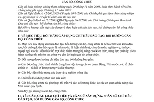Thông tư 07/2006/TT-BNV hướng dẫn xây dựng thực hiện chỉ tiêu đào tạo, bồi dưỡng cán bộ, công chức