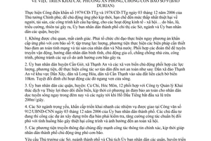 Chỉ thị 37/2006/CT-UBND triển khai phương án phòng chống cơn bão số 9 durian