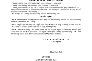 Quyết định 4180/QĐ-UBND Quy chế Khen thưởng thi đua