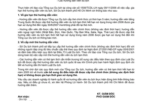 Thông báo 797/CV-SDL cấp gia hạn thẻ hướng dẫn viên du lịch