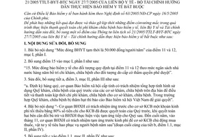 Thông tư liên tịch 16/2006/TTLT-BYT-BTC bảo hiểm y tế bắt buộc hướng dẫn sửa đổi thông tư liên tịch 21/2005/TTLT-BYT-BTC