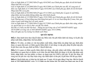 Quyết định 68/2006/QĐ-BTC mức thu, chế độ thu, nộp, quản lý sử dụng phí thẩm định nội dung, lệ phí cấp phép XNK văn hóa phẩm