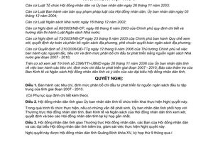 Nghị quyết 55/2006/NQ-HĐND tiêu chí định mức chi đầu tư phát triển