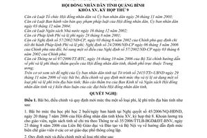 Nghị quyết 59/2006/NQ-HĐND bãi bỏ điều chỉnh mới mức thu sử dụng phí lệ phí