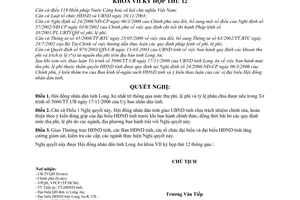 Nghị quyết 28/2006/NQ-HĐND mức thu phí, lệ phí thẩm quyền Hội đồng nhân dân tỉnh