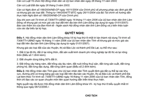 Nghị quyết 66/2006/NQ-HĐND khung và mức giá đất trên địa bàn tỉnh Lâm Đồng