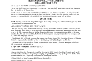 Nghị quyết 64/2006/NQ-HĐND xã hội hóa công tác Y tế Lâm Đồng