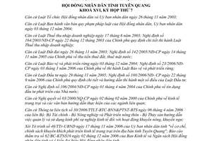 Nghị quyết 99/2006/NQ-HĐND khuyến khích phát triển kinh tế trang trại Tuyên Quang