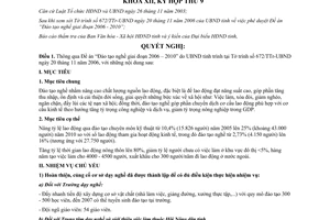 Nghị quyết 86/2006/NQ-HĐND12 Đào tạo nghề 2006 2010 Lai Châu