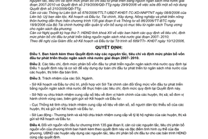 Quyết định 78/2006/QĐ-UBND nguyên tắc, tiêu chí và định mức phân bổ chi đầu tư phát triển thuộc ngân sách nhà nước 2007-2010