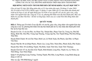 Nghị quyết  68/2006/NQ-HĐND trợ cấp cán bộ, giáo viên, công nhân viên ngành giáo dục công tác ở các xã, phường khó khăn trên địa bàn thành phố