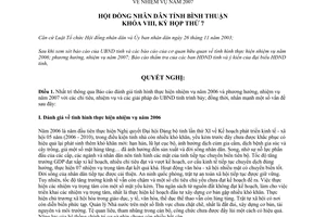 Nghị quyết 59/2006/NQ-HĐND nhiệm vụ năm 2007 tỉnh Bình Thuận