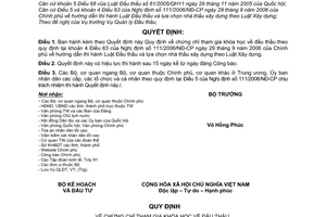 Quyết định 1323/2006/QĐ-BKH chứng chỉ tham gia khóa học đấu thầu