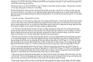 Chỉ thị 24/2006/CT-UBND quản lý nhà nước lao động