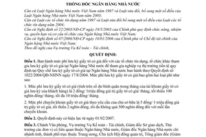 Quyết định 58/2006/QĐ-NHNN  mức phí lưu ký giấy tờ có giá tại Ngân hàng Nhà nước