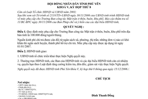 Nghị quyết 67/2006/NQ-HĐND tiếp tục chỉ đạo thực hiện dự án trồng mới 5 triệu ha