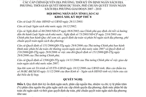 Nghị quyết 29/2006/NQ-HĐND phê chuẩn định mức dự toán chi thường xuyên phân bổ