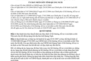 Quyết định 73/2006/QĐ-UBND bồi thường hỗ trợ tái định cư nhà nước thu hồi đất