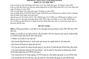 Nghị quyết 35/2006/NQ-HĐND nhiệm vụ chi đầu tư các cấp ngân sách