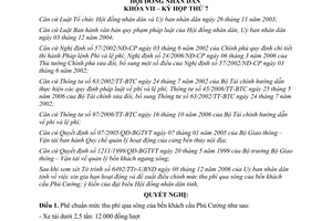 Nghị quyết 26/2006/NQ-HĐND mức thu phí qua sông bến khách cầu Phú Cường Bình Dương