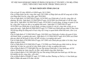 Quyết định 88/2006/QĐ-UBND phân cấp quản lý tổ chức, cán bộ, công ch