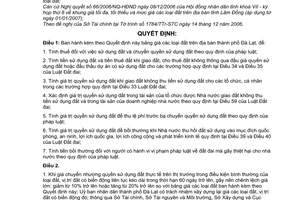 Quyết định 3728/QĐ-UBND  giá đất thành phố Đà Lạt, Lâm Đồng