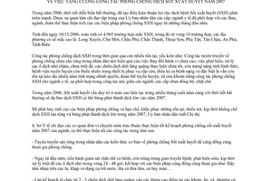 Chỉ thị 27/2006/CT-UBND phòng chống dịch sốt xuất huyết 2007 An Giang