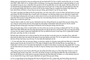 Chỉ thị 16/2006/CT-UBND biện pháp bảo đảm trật tự an toàn giao thông đường bộ Cần Thơ